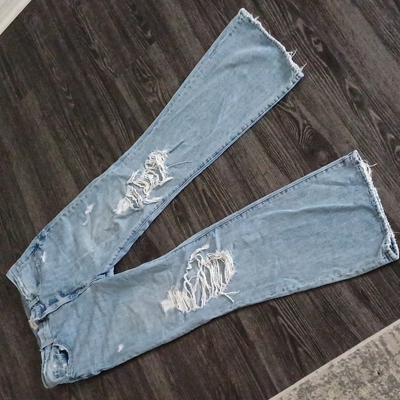 PISTOLA Stevie highrise flare destroyed jeans 30 - Picture 3 of 16